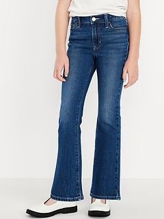 Wow High-Waisted Flare-Leg Jeans for Girls