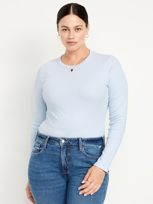Image number 4 showing, Snug Long-Sleeve Crew-Neck T-Shirt