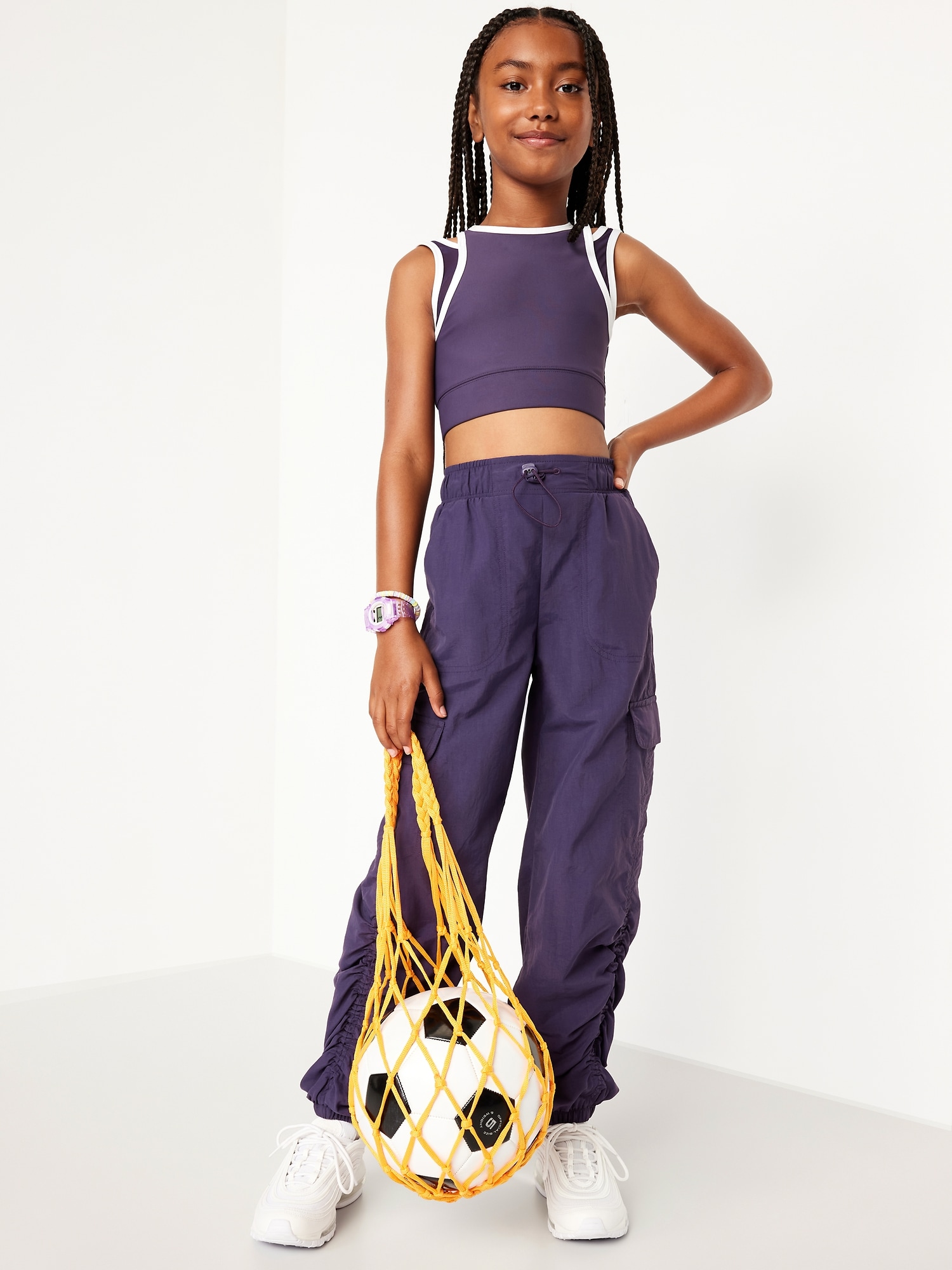 PowerSoft Strappy Longline Sports Bra for Girls