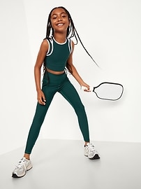 Image number 1 showing, PowerSoft Strappy Longline Sports Bra for Girls