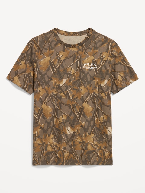 Graphic Crew-Neck T-Shirt - Camo