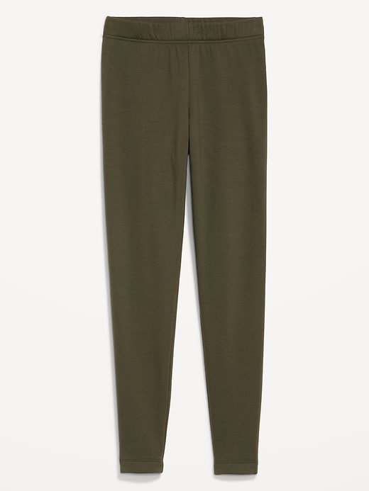 Image number 3 showing, High-Waisted Fleece-Lined Ankle Leggings
