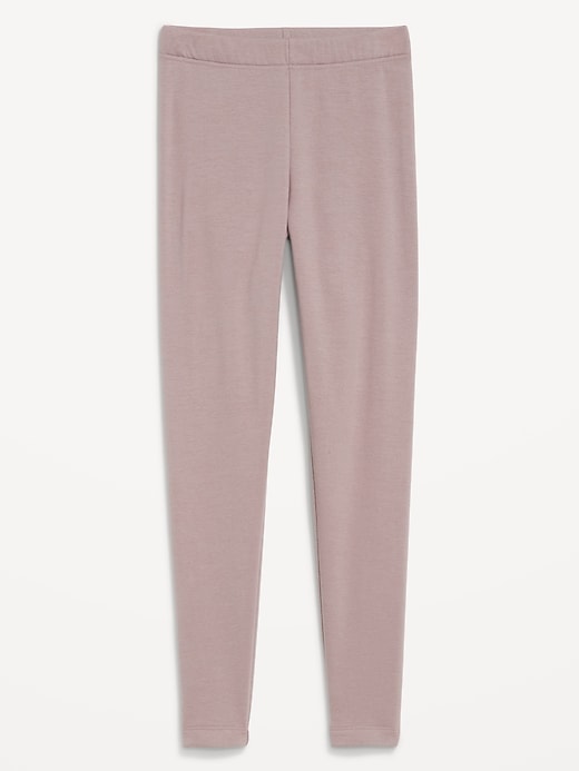 Image number 3 showing, High-Waisted Fleece-Lined Ankle Leggings