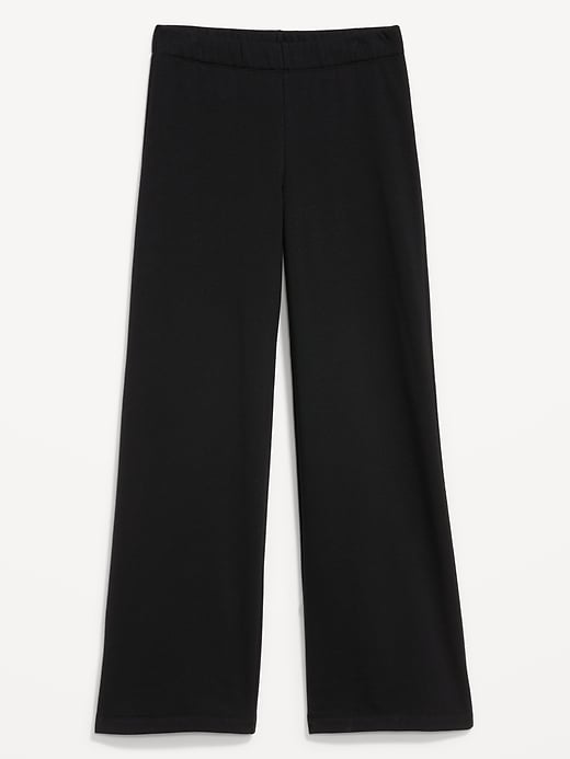 Image number 3 showing, High-Waisted Fleece-Lined Super Wide-Leg Pants