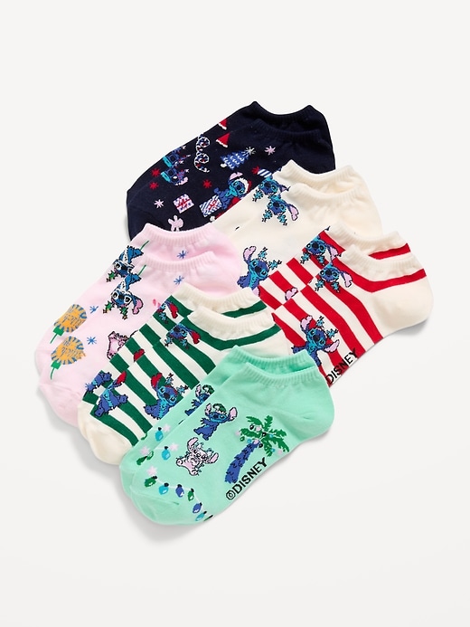 Image number 1 showing, Disney© 6-Pack Novelty Ankle Socks for Women