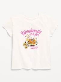 Image number 1 showing, Short-Sleeve Graphic T-Shirt for Girls