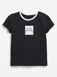 Image number 1 showing, Short-Sleeve Graphic T-Shirt for Girls