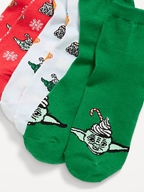 Image number 2 showing, Disney© 3-Pack Novelty Quarter Crew Socks for Women