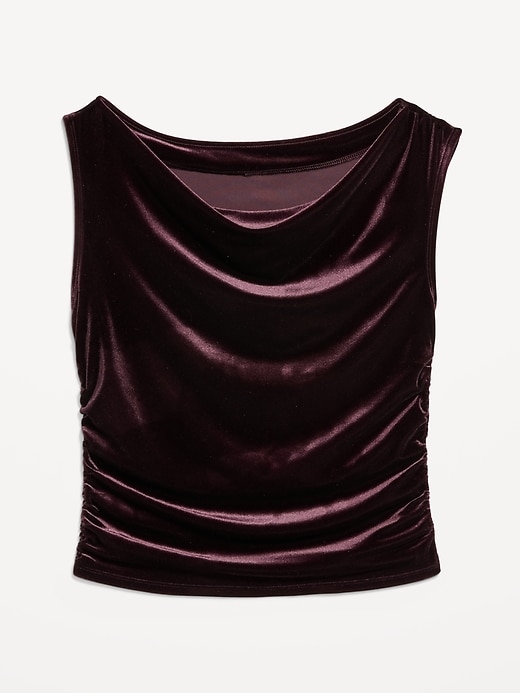 Image number 8 showing, Velvet Ruched Top