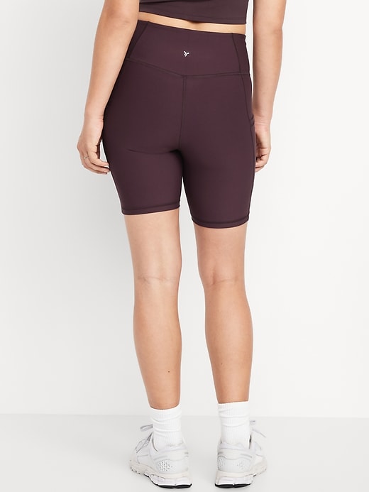 Image number 6 showing, High-Waisted PowerSoft Biker Shorts -- 8-inch inseam