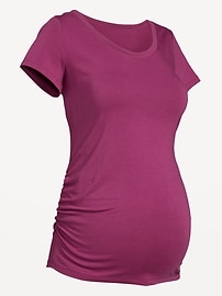 Image number 1 showing, Maternity Scoop-Neck T-Shirt