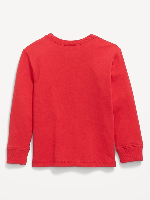 Image number 2 showing, Long-Sleeve Pocket T-Shirt for Toddler Boys