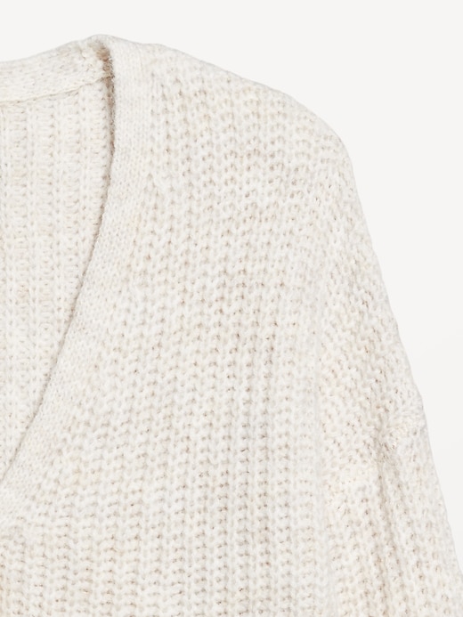 Image number 5 showing, Wool-Blend Shaker-Stitch Cardigan Sweater