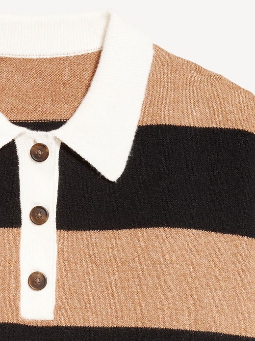 Image number 5 showing, SoSoft Crop Polo Sweater