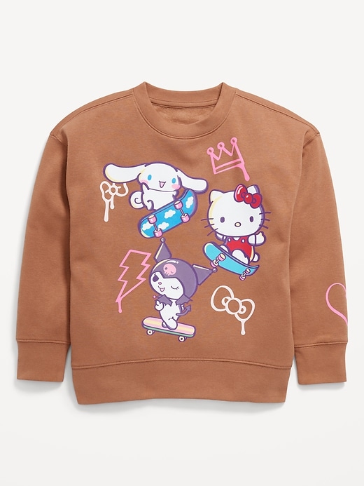 Image number 3 showing, Hello Kitty® Oversized Graphic Tunic Sweatshirt for Girls