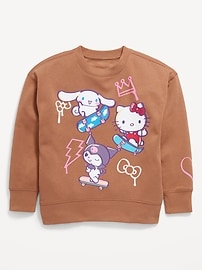 Image number 3 showing, Hello Kitty® Oversized Graphic Tunic Sweatshirt for Girls