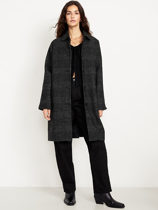 Image number 1 showing, Button-Front Mac Coat