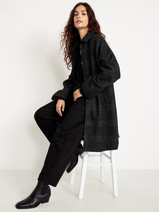 Image number 3 showing, Button-Front Mac Coat