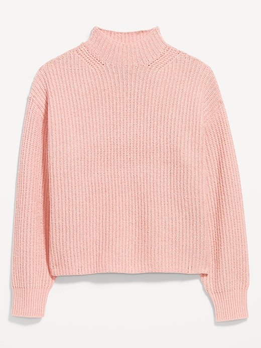 Image number 4 showing, SoSoft Cropped Mock-Neck Sweater