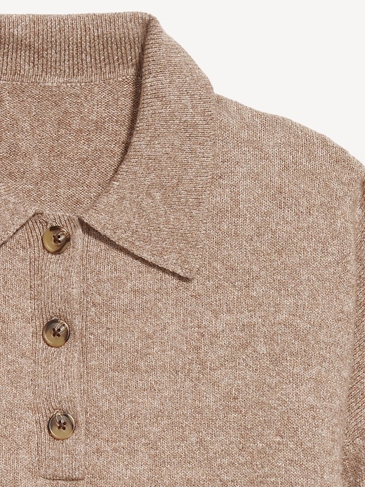 Image number 5 showing, SoSoft Cropped Polo Sweater