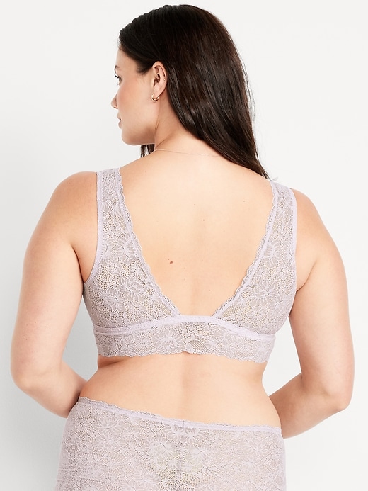 Image number 6 showing, V-Neck Lace Bralette