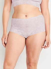 Image number 5 showing, Lace Boyshort Underwear