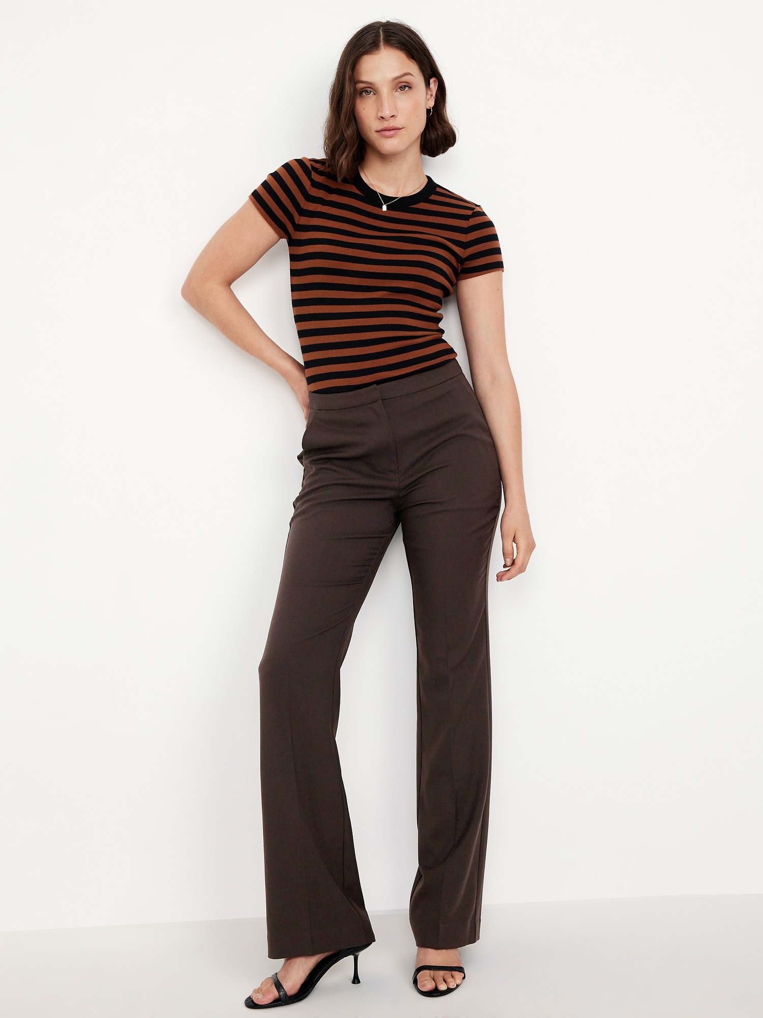 パンツ COOTIE Stretch Shoe Cut Trousers Brown COOTIE Stretch Shoe Cut Trousers Brown