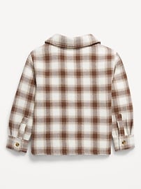 Image number 2 showing, Long-Sleeve Plaid Flannel Pocket Shirt for Toddler Boys