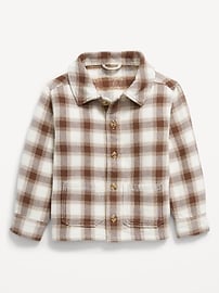 Image number 1 showing, Long-Sleeve Plaid Flannel Pocket Shirt for Toddler Boys