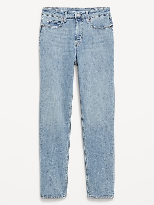 Image number 7 showing, Extra High-Waisted Straight Jeans