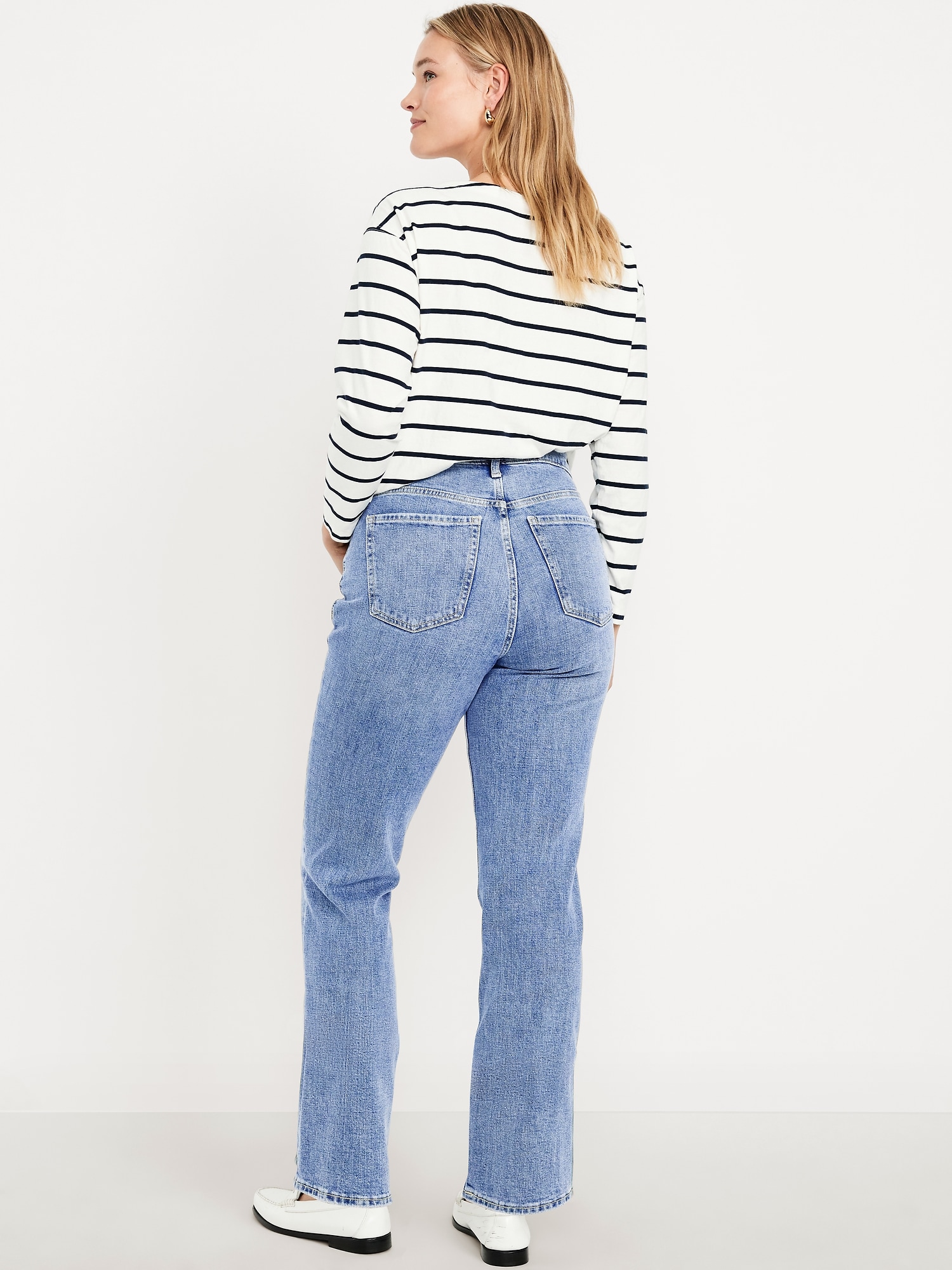 Extra High-Waisted Straight Jeans