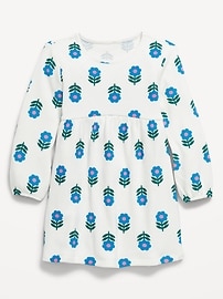 Image number 1 showing, Long-Sleeve Waffle-Knit Dress for Toddler Girls