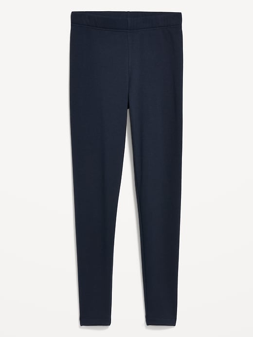 Image number 3 showing, High-Waisted Fleece-Lined Ankle Leggings