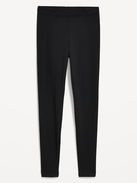 Image number 3 showing, High-Waisted Fleece-Lined Ankle Leggings