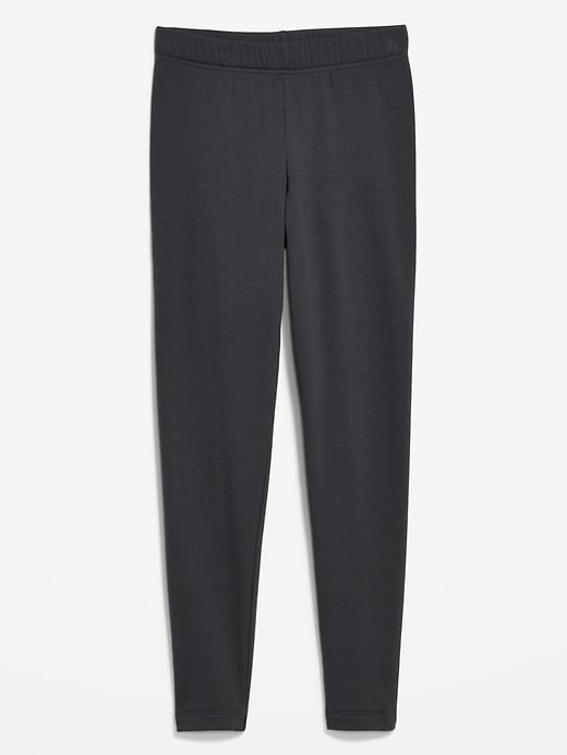 Image number 3 showing, High-Waisted Fleece-Lined Ankle Leggings