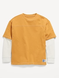 Image number 2 showing, 2-In-1 Oversized T-Shirt for Boys