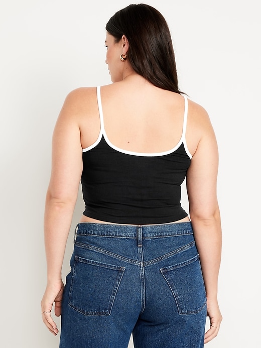 Image number 4 showing, Tipped Jersey Cropped Cami Top