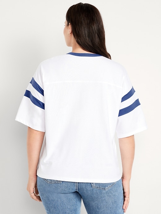 Image number 5 showing, Heavyweight Football-Style Graphic T-Shirt