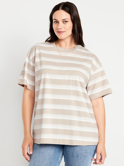 Image number 4 showing, Heavyweight Oversized Striped T-Shirt