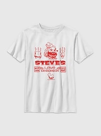 Image number 1 showing, Minecraft Steves Lava Chicken Graphic T-Shirt For Kids