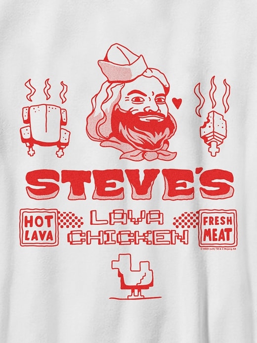 Image number 2 showing, Minecraft Steves Lava Chicken Graphic T-Shirt For Kids