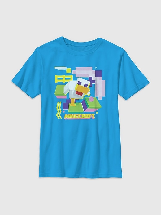 Image number 1 showing, Minecraft Chicken Graphic T-Shirt For Kids