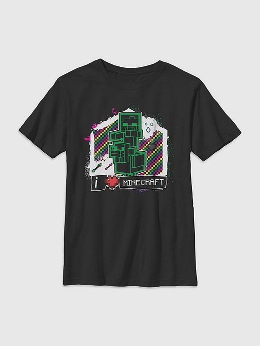 Image number 1 showing, Minecraft Zombie Beware Jockey Graphic T-Shirt For Kids