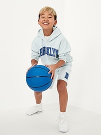 Image number 1 showing, Fleece Jogger Shorts for Boys (At Knee)