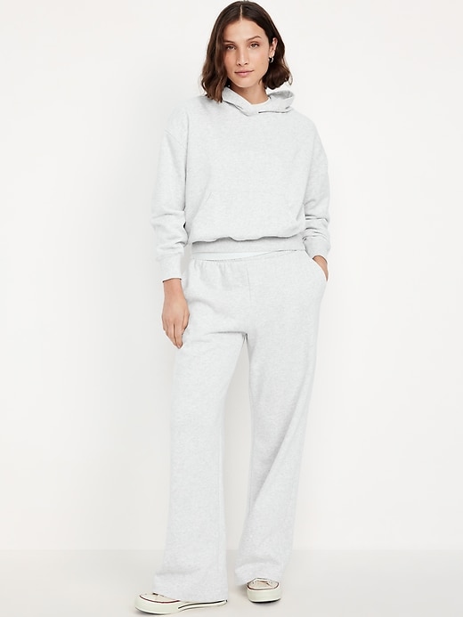 Image number 1 showing, High-Waisted SoComfy Wide-Leg Sweatpants