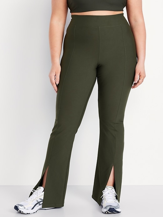 Image number 7 showing, Extra High-Waisted PowerSoft Split-Flare Leggings
