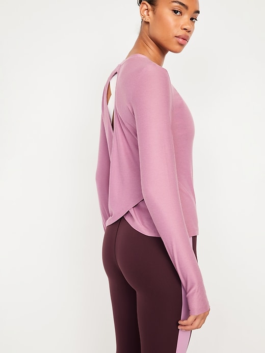 Image number 4 showing, CloudMotion Wrap-Back Top