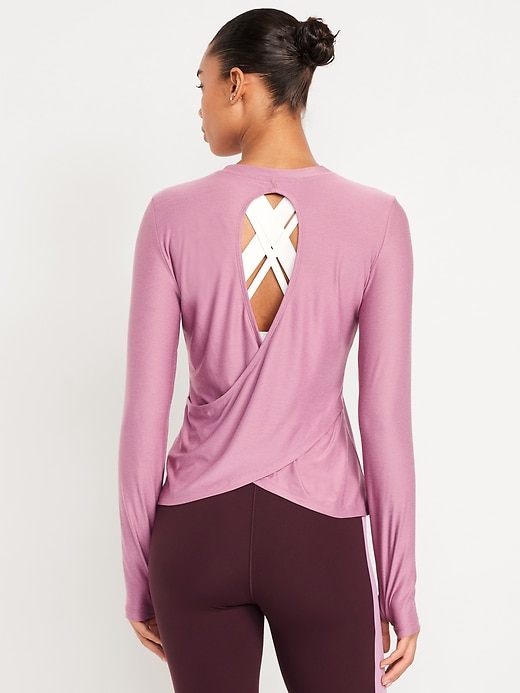 Image number 2 showing, CloudMotion Wrap-Back Top