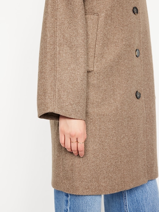 Image number 4 showing, Button-Front Mac Coat