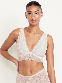 V-Neck Lace Bralette - image 3